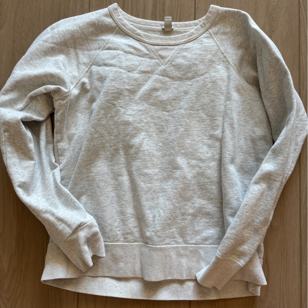 J. Crew Light Gray Crewneck Sweatshirt